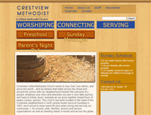 Tablet Screenshot of crestviewmethodist.org